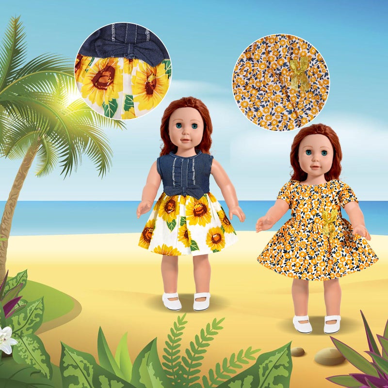 ARTST 18 inch Doll Clothes Accessories  ARTST 18PCS Doll Clothes Outfit Dress for 18 inch Dolls  Xmas Gift for Girls - Image 4